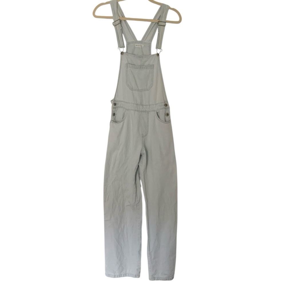 Avec Les Filles Size 26 Womenโs Casual Denim Light Wash Jean Overalls